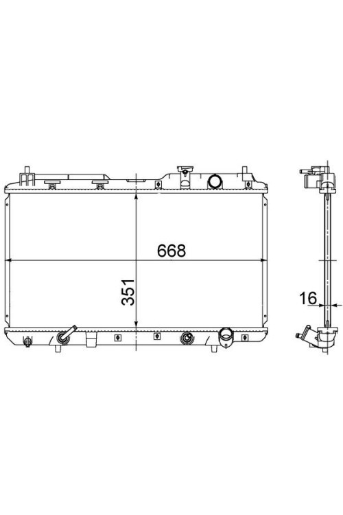 Kühlmittelkühler HONDA CR-V I RD