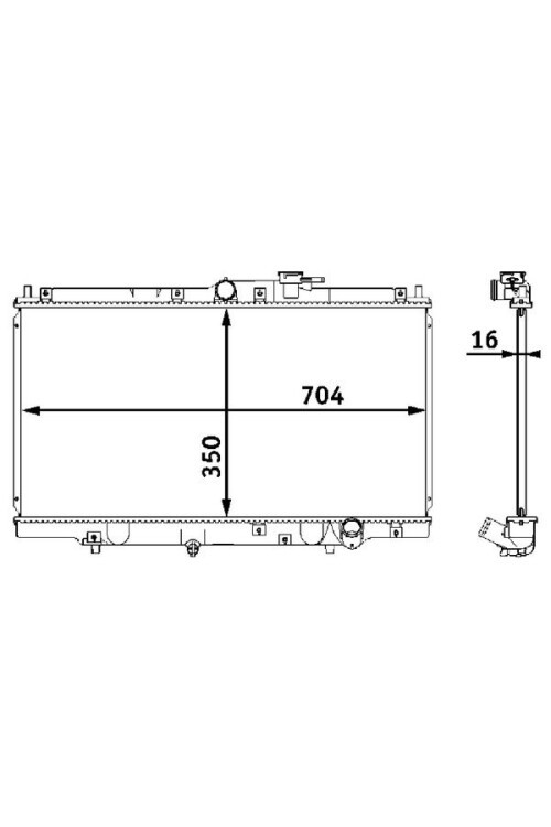 Kühlmittelkühler HONDA PRELUDE V 96-00