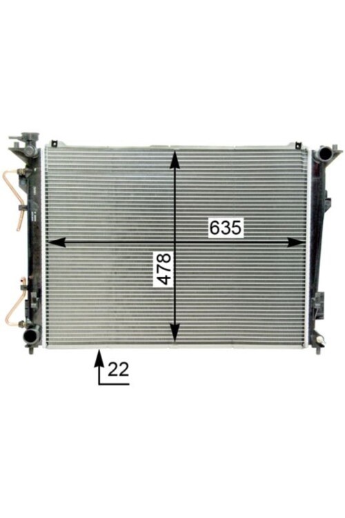 Kühlmittelkühler HYUNDAI AZERA