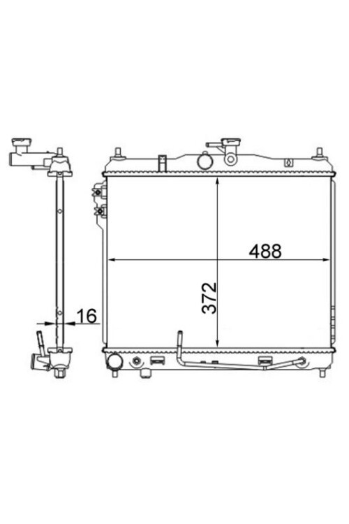 Kühlmittelkühler HYUNDAI GETZ / WORLD CAR