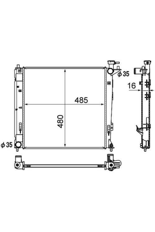 Kühlmittelkühler HYUNDAI IX35 / SPORTAGE