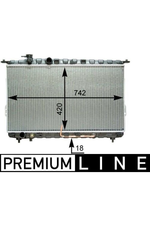 Kühlmittelkühler HYUNDAI SONATA 98- 03