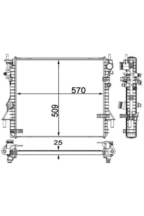 Kühlmittelkühler JAGUAR F-TYPE / XK