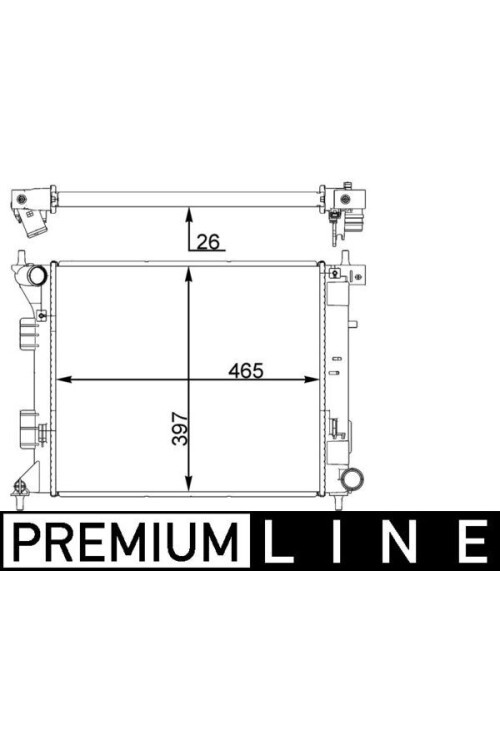Kühlmittelkühler KIA CEED