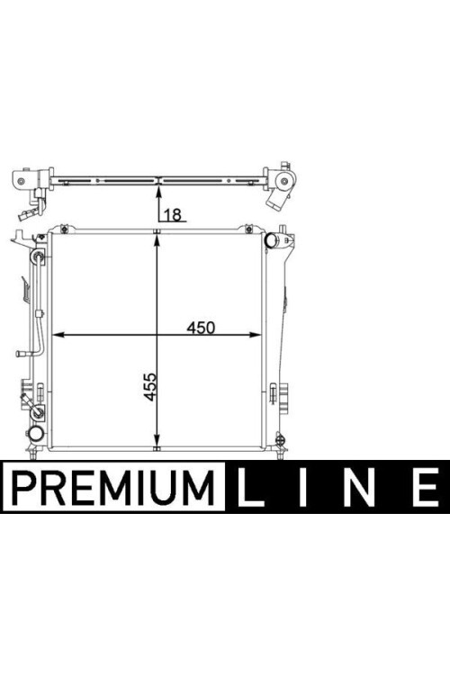 Kühlmittelkühler KIA CEED
