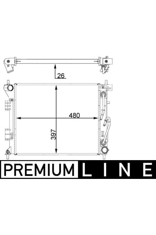 Kühlmittelkühler KIA CEED