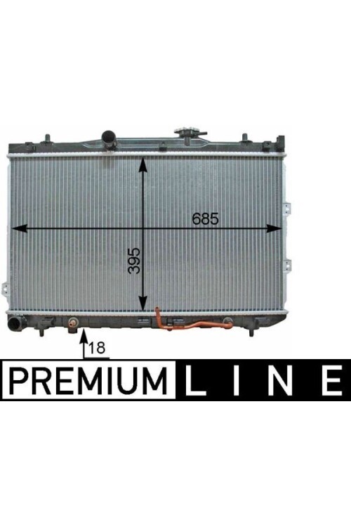 Kühlmittelkühler KIA CERATO 2004-