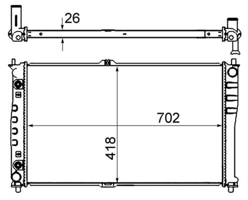 Kühlmittelkühler KIA SEDONA / CARNIVAL