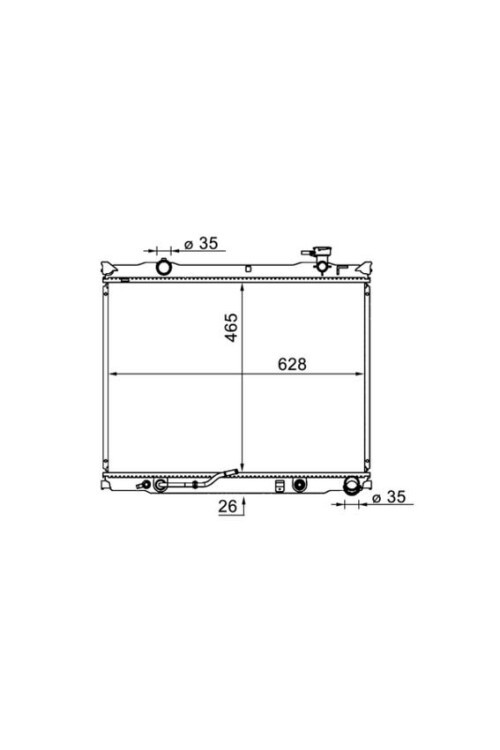 Kühlmittelkühler KIA SORENTO I 2.5 CRDI