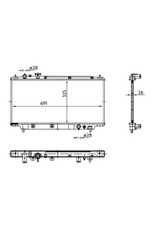 Kühlmittelkühler MAZDA 323 F/S EB