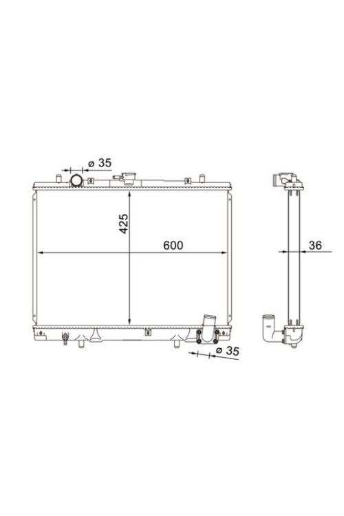 Kühlmittelkühler MITSUBI L200 09/96-07/01