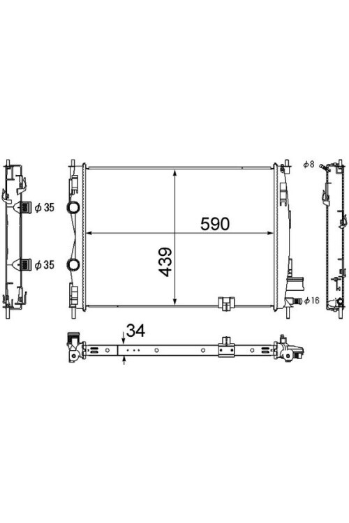 Kühlmittelkühler NISSAN QASHQAI 1.5 dci