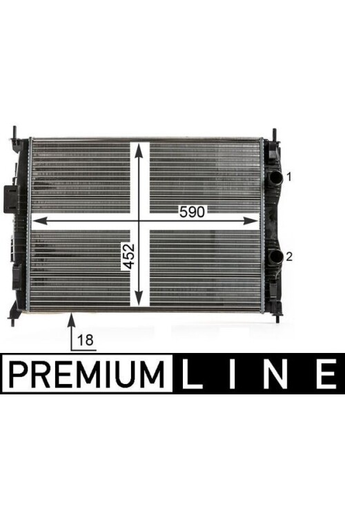 Kühlmittelkühler NISSAN QASHQAI 2006>2008