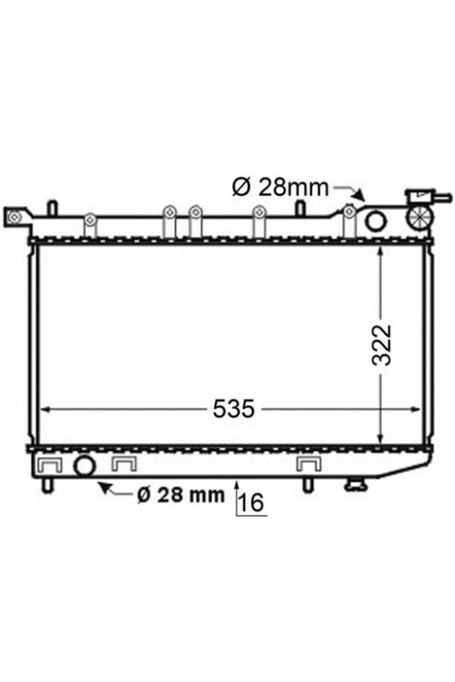 Kühlmittelkühler NISSAN SUNNY III