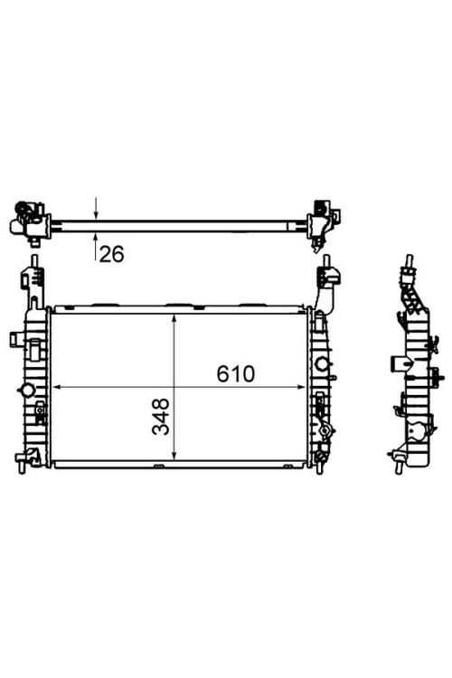 Kühlmittelkühler OPEL MERIVA
