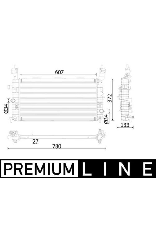 Kühlmittelkühler OPEL MERIVA