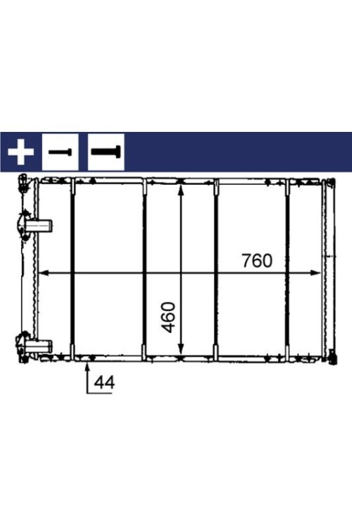 Kühlmittelkühler OPEL MOVANO 2.5 D