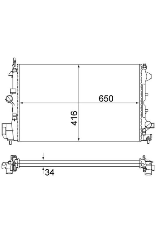 Kühlmittelkühler OPEL VECTRA C. SIGNUM