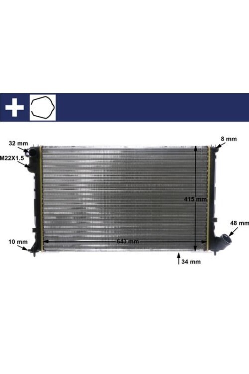 Kühlmittelkühler PEUGEOT 406