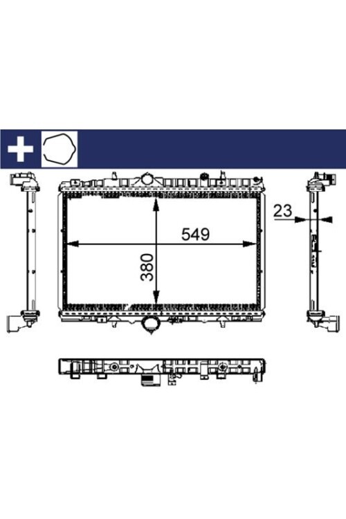 Kühlmittelkühler PEUGEOT 406/607 / CITR C5