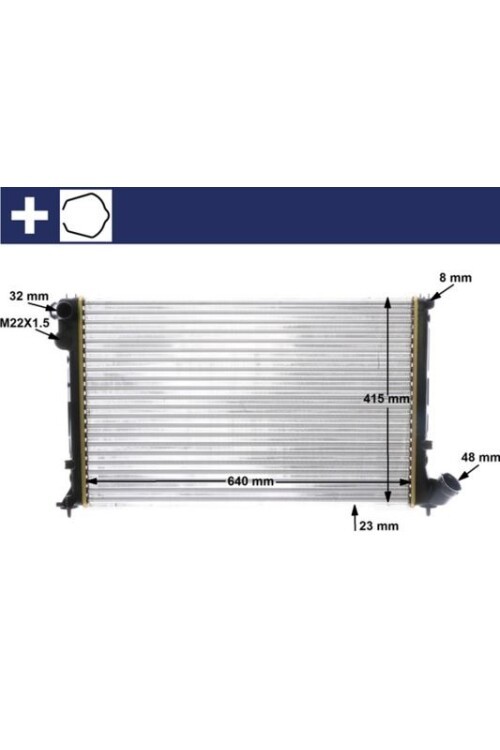 Kühlmittelkühler PEUGEOT 406 I