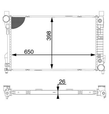Kühlmittelkühler PEUGEOT 508