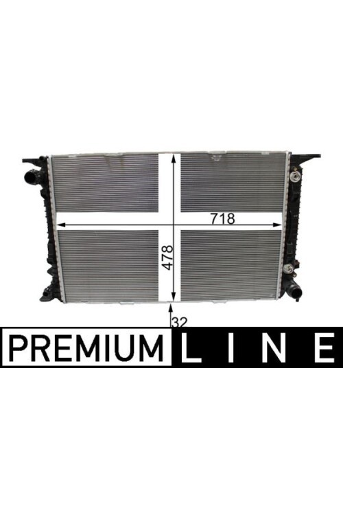 Kühlmittelkühler PORSCHE MACAN S