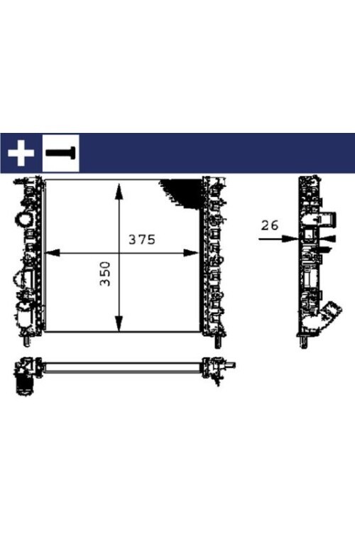 Kühlmittelkühler RENAULT CLIO II