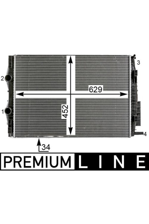 Kühlmittelkühler RENAULT MEGANE/SCENIC II