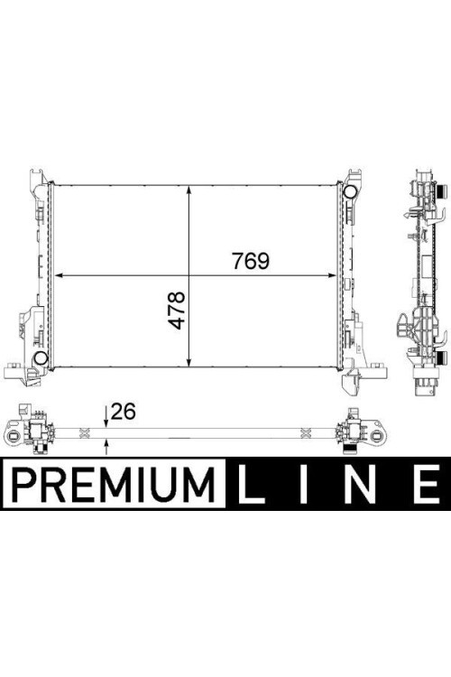 Kühlmittelkühler RENAULT TRAFIC 13-