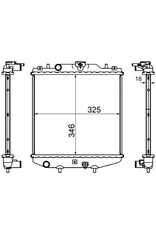 Kühlmittelkühler SUZUKI ALTO