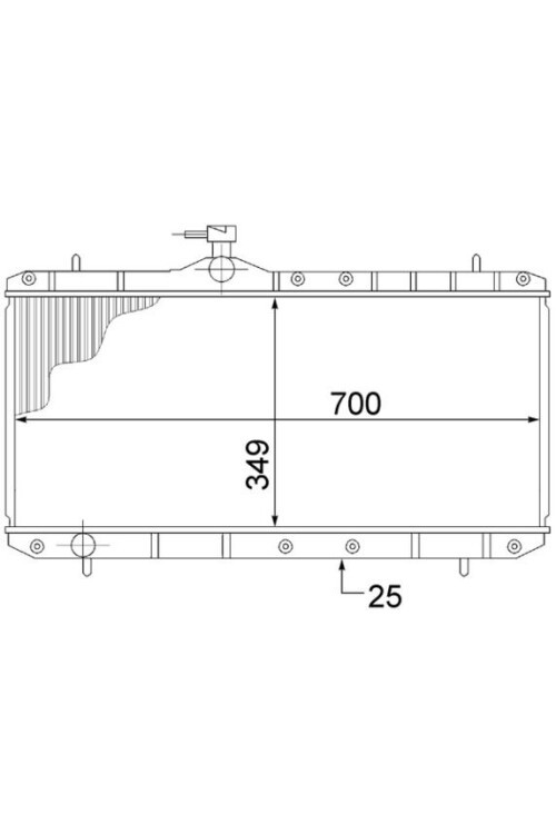 Kühlmittelkühler SUZUKI LIANA