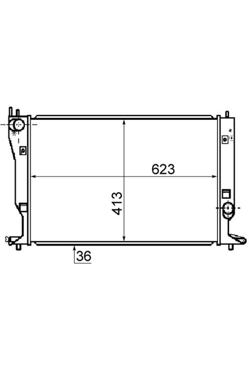 Kühlmittelkühler TOYOTA AURIS / COROLLA
