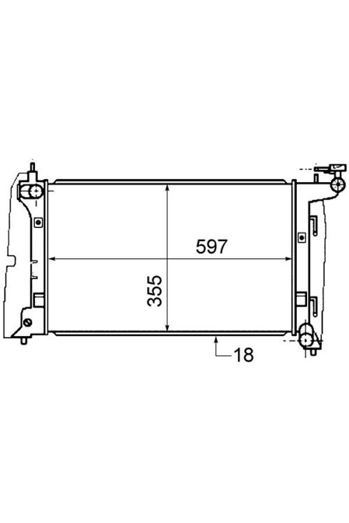 Kühlmittelkühler TOYOTA COROLLA