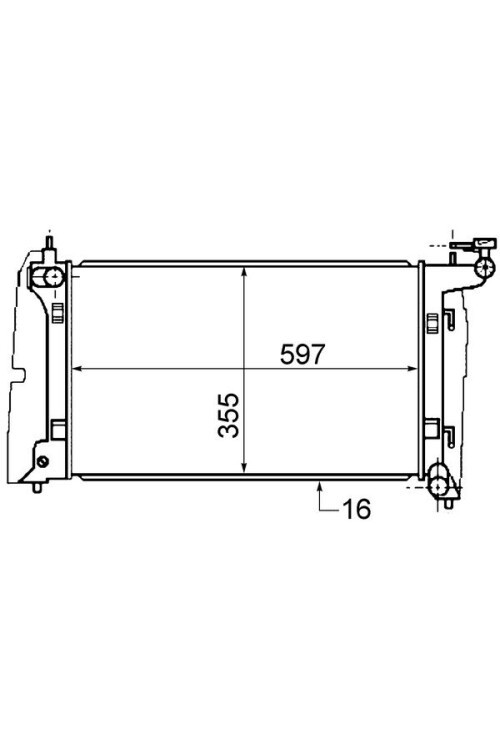 Kühlmittelkühler TOYOTA COROLLA 99-