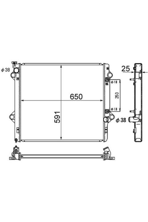Kühlmittelkühler Toyota Landcruiser 2002-