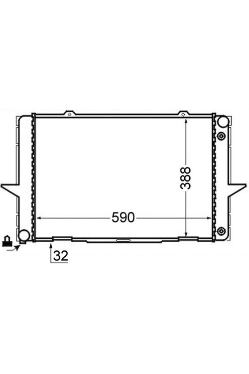 Kühlmittelkühler VOLVO 850 TURBO
