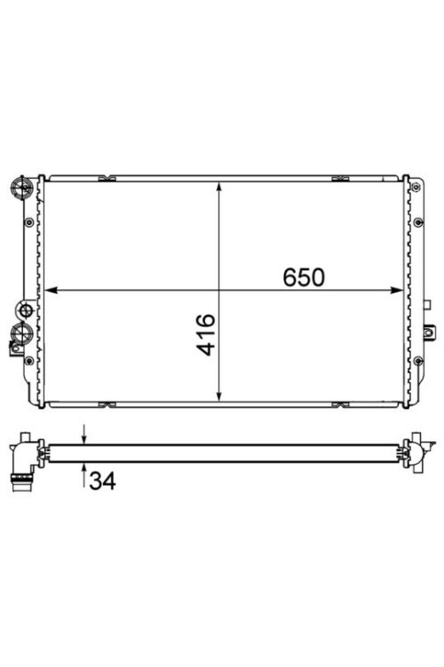 Kühlmittelkühler VW GOLF / SEAT LEON