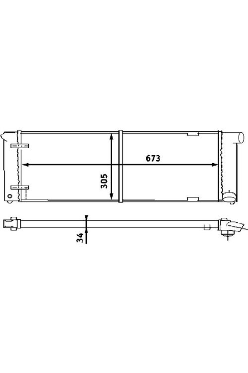 Kühlmittelkühler VW GOLF II / SCIROCCO/DIV