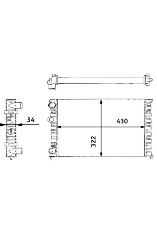 Kühlmittelkühler VW GOLF III