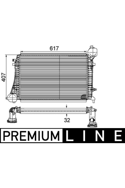 Ladeluftkühler AUDI A3 / VW GOLF V