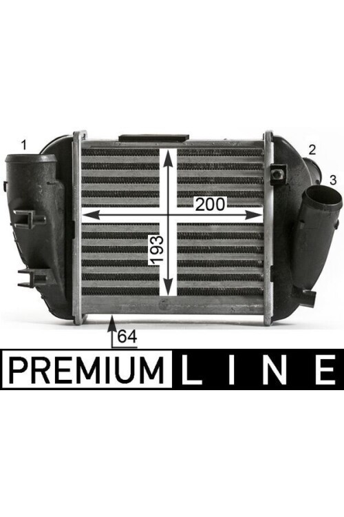 Ladeluftkühler AUDI A4 2.5 TDi V6