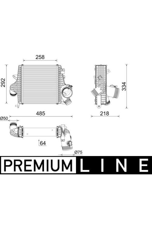 Ladeluftkühler AUDI Q7 TFSI E QUATTRO
