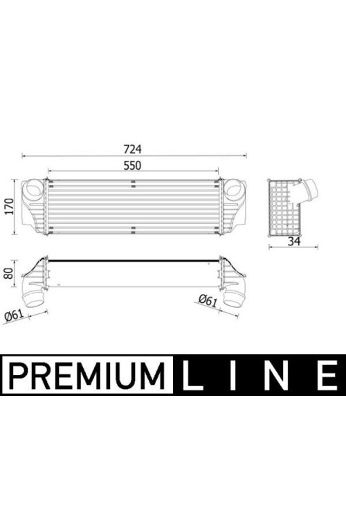 Ladeluftkühler BMW 5/6/7 F01.F13.F18