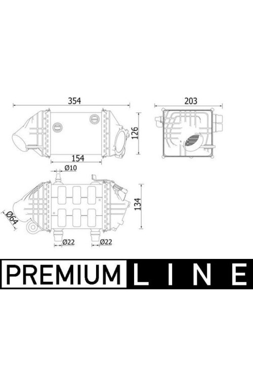Ladeluftkühler BMW 5/6 F06.F10.F12.F13