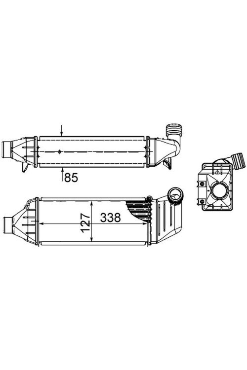 Ladeluftkühler FORD MONDEO II 1.8 TD