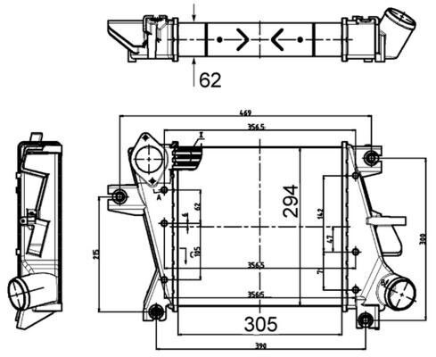 Ladeluftkühler NISSAN X-TRAIL T30 2.2D