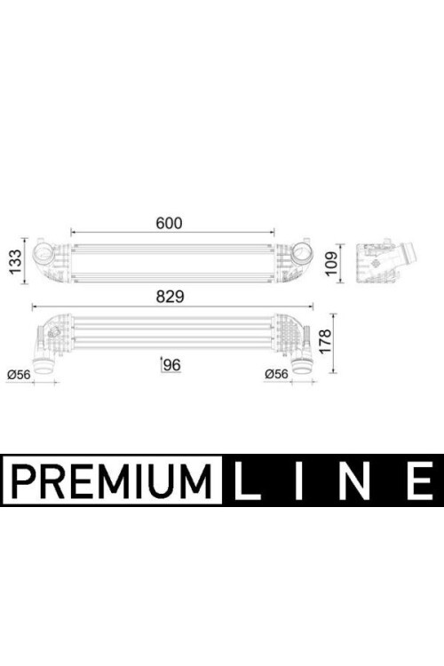 Ladeluftkühler OPEL ASTRA-K 1.4 TURBO