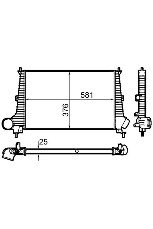 Ladeluftkühler SAAB 9-5 YS3E