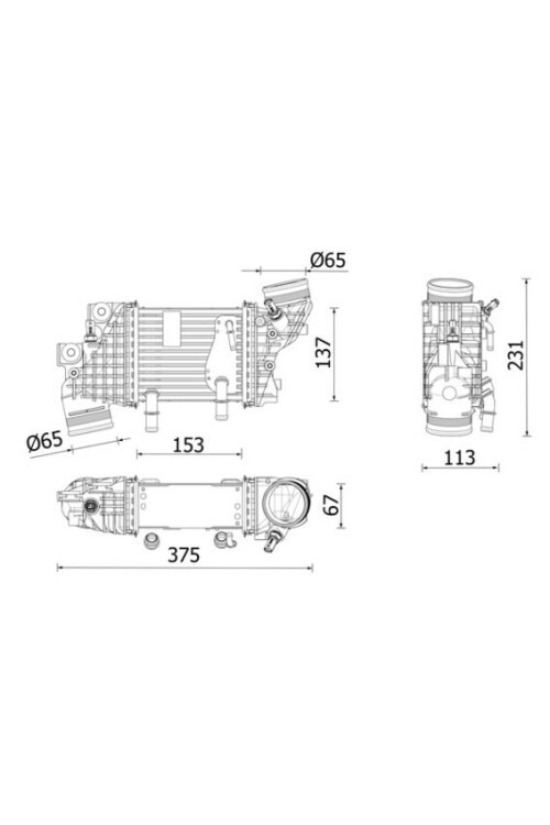 LADELUFTKÜHLER VW CRAFTER 2.0 TDI